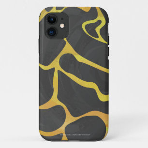 Giraffe, zwart en geel afdrukken iPhone 11 hoesje