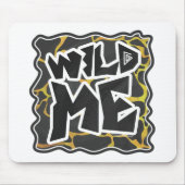 Giraffe, zwart en geel afdrukken muismat (Voorkant)