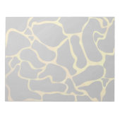 Giraffe, zwart en geel afdrukken notitieblok (Voorkant)