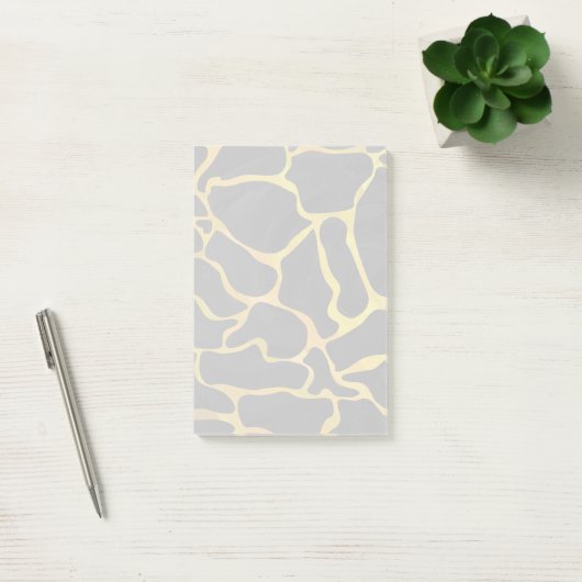 Giraffe, zwart en geel afdrukken post-it® notes (Kantoor)