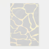 Giraffe, zwart en geel afdrukken post-it® notes (Voorkant)