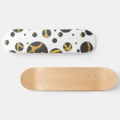 Giraffe, zwart en geel afdrukken skateboard (Horizontaal)