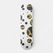 Giraffe, zwart en geel afdrukken skateboard (Voorkant)