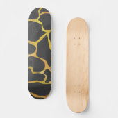 Giraffe, zwart en geel afdrukken skateboard (Voorkant)