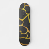 Giraffe, zwart en geel afdrukken skateboard (Voorkant)