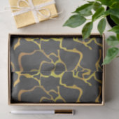 Giraffe, zwart en geel afdrukken tissuepapier (Geschenk)