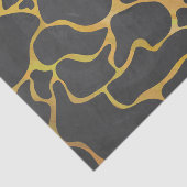 Giraffe, zwart en geel afdrukken tissuepapier (Detail)