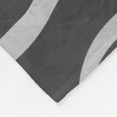 Giraffe zwart en lichte grijze afdrukken fleece deken (Hoek)