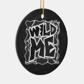 Giraffe zwart en lichte grijze afdrukken keramisch ornament (Rechts)