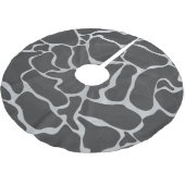 Giraffe zwart en lichte grijze afdrukken kerstboom rok (Gekanteld)