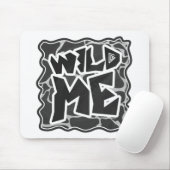 Giraffe zwart en lichte grijze afdrukken muismat (Met muis)