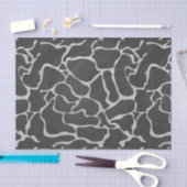 Giraffe zwart en lichte grijze afdrukken tissuepapier (Craft)