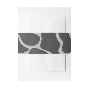 Giraffe zwart en lichte grijze afdrukken uitnodigingen wikkel