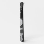 Giraffe Zwart en Lichtgrijs Monogram Case-Mate iPhone Case (Achterkant/links)