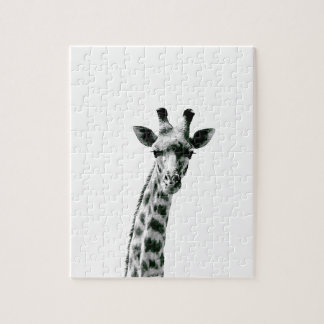 Giraffe zwart-wit legpuzzel