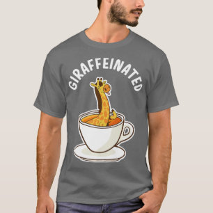 Giraffeïnehoudende Giraffe en cafeïnehoudende Gira T-shirt