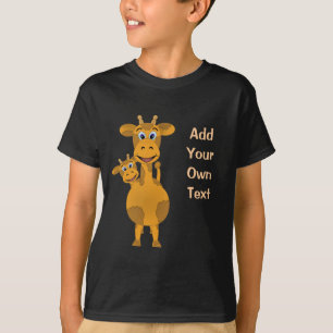 Giraffen aanpassen t-shirt