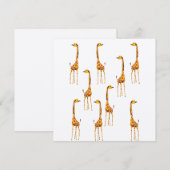 Giraffen Ansichtkaart Kaart (Voorkant / Achterkant)