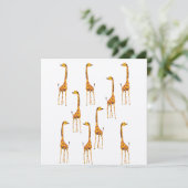 Giraffen Ansichtkaart Kaart (Staand voorkant)