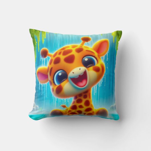 Giraffen Baby Kussen (Voorkant)
