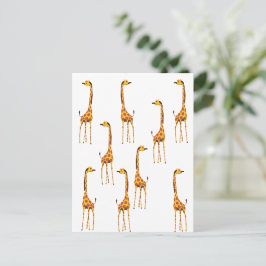 Giraffen Briefkaart (Staand voorkant)