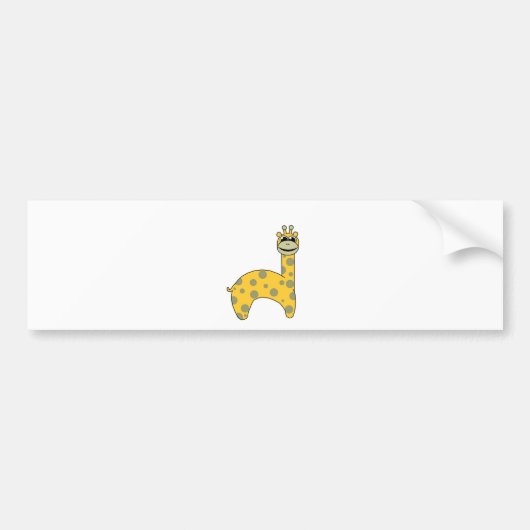 Giraffen Bumpersticker (Voorkant)