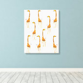 Giraffen Canvas Afdruk (Insitu (Houten vloer))