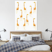 Giraffen Canvas Afdruk (Insitu (Slaapkamer))