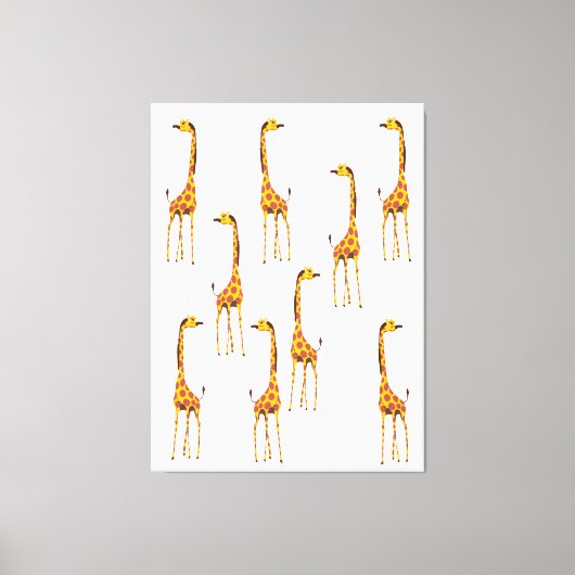 Giraffen Canvas Afdruk (Voorkant)