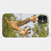 Giraffen die boven de vegetatie uitsteken Case-Mate iPhone case (Achterkant (horizontaal))