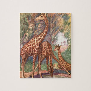 Giraffen door Louis Sargent, Oude Afrikaanse Diere Legpuzzel