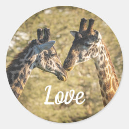 Giraffen in de liefde Sticker