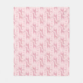 Giraffen in de savanne in roze fleece deken (Voorkant)