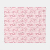 Giraffen in de savanne in roze fleece deken (Voorkant (Horizontaal))