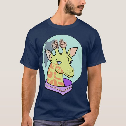 giraffen (IN RUIMTE) T-shirt (Voorkant)