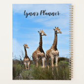Giraffen in Vredige Dageraad Planner (Achterkant)