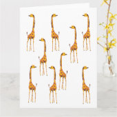 Giraffen Kaart (Gele Bloem)
