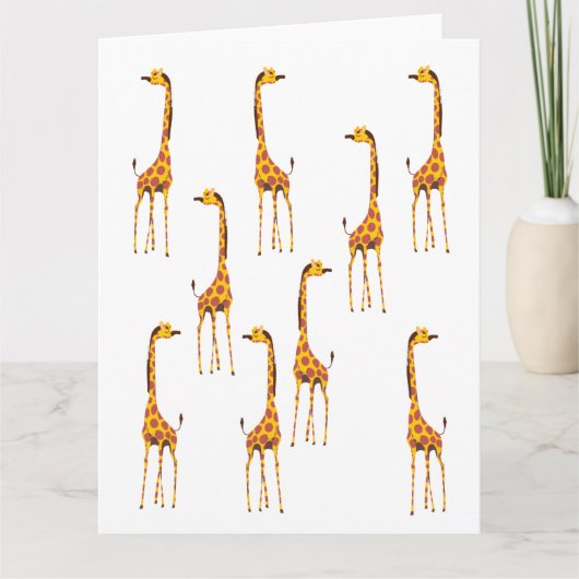 Giraffen Kaart (Voorkant)