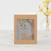 giraffen kaart (Gele Bloem)