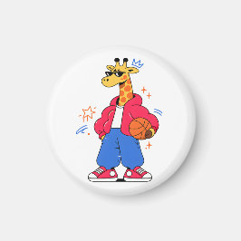 giraffen kunnen springen : Streetwear Hoops Magneet