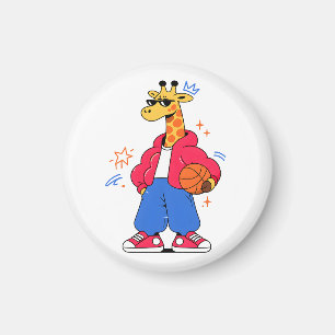 giraffen kunnen springen : Streetwear Hoops Magneet