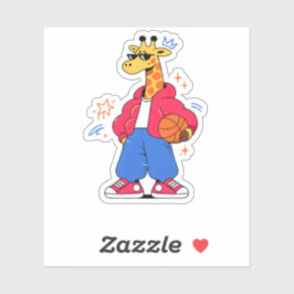 giraffen kunnen springen : Streetwear Hoops Sticker