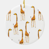 Giraffen Legpuzzel Keramisch Ornament (Achterkant)