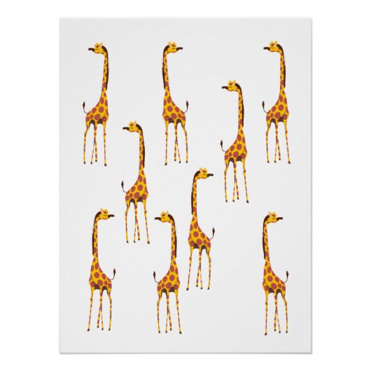 Giraffen Perfect Poster (Voorkant)
