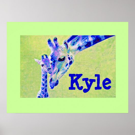 giraffen poster (Voorkant)