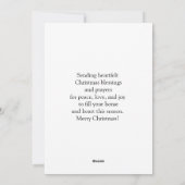 Giraffen rond de kerstboom feestdagenkaart (Achterkant)