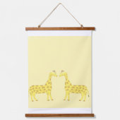 Giraffen schilderen kunst hangend wandkleed (Voorkant)