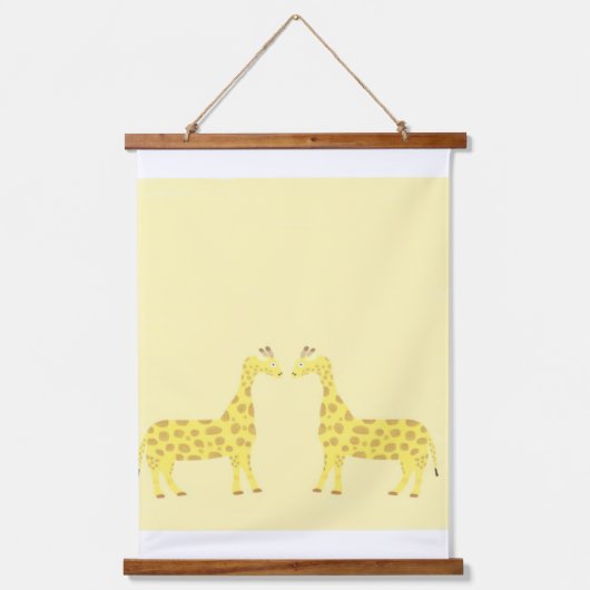Giraffen schilderen kunst hangend wandkleed (Voorkant)