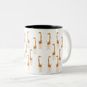 Giraffen Tweekleurige Koffiemok (Voorkant rechts)