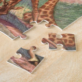 Giraffen van Louis Sargent, Oude Afrikaanse Dieren Legpuzzel (Zijkant)